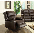 Acme Furniture Zuriel Rocker Leather Look Recliner 52282 IMAGE 1