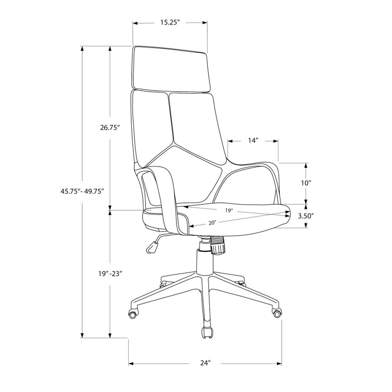 Monarch Office Chairs Office Chairs I 7270 IMAGE 11