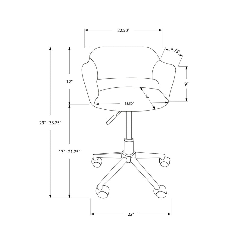 Monarch Office Chairs Office Chairs I 7299 IMAGE 8