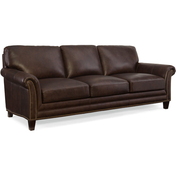 Hooker Furniture Marriott Stationary Leather Sofa SS805-03-089 IMAGE 1