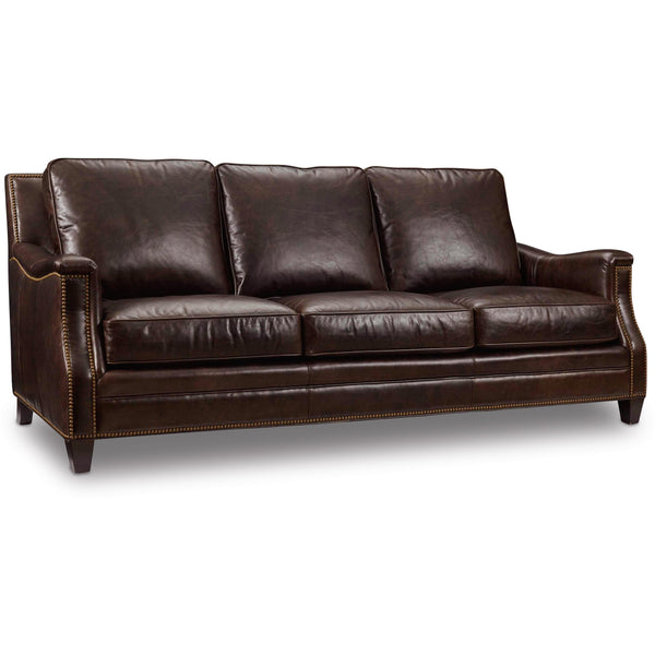 Hooker Furniture Bradshaw Stationary Leather Sofa SS351-03-088 IMAGE 1