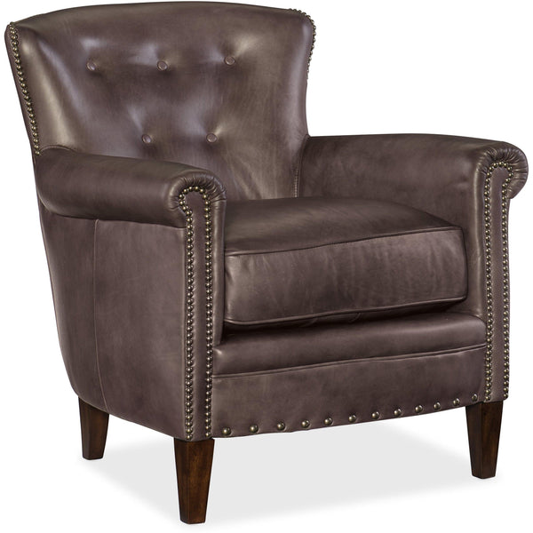 Hooker Furniture Jacob Stationary Leather Accent Chair CC510-095 IMAGE 1