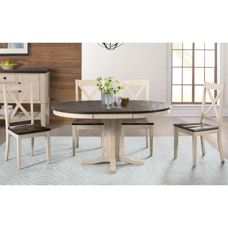 A-America Oval Huron Dining Table with Pedestal Base HUR-CO-6-10-0 IMAGE 3