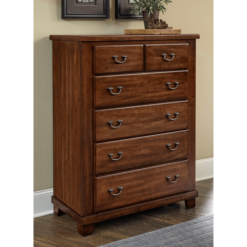 Vaughan-Bassett American Cherry 5-Drawer Chest 415-115 IMAGE 2