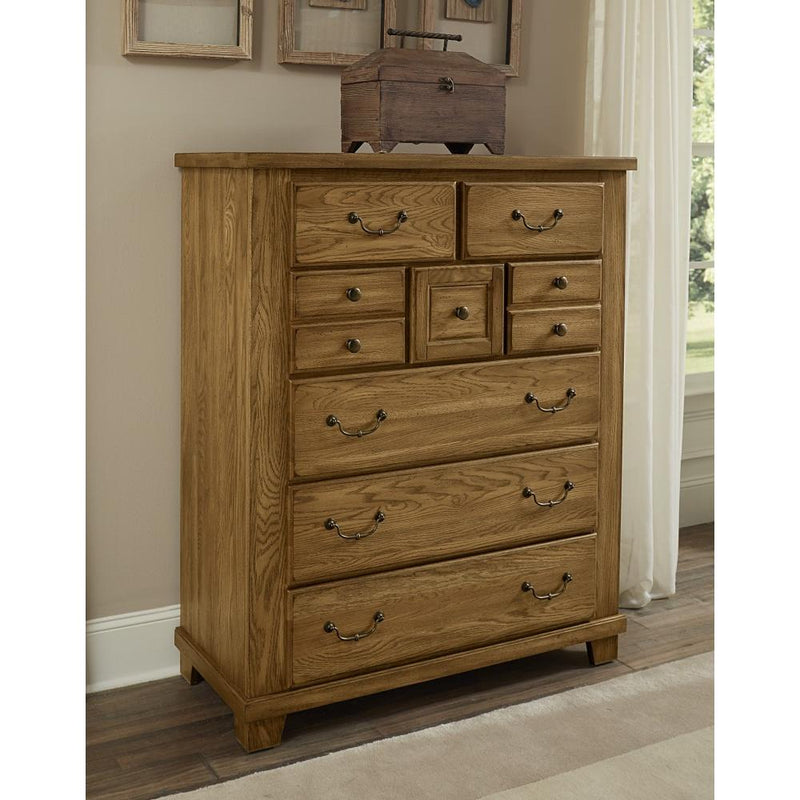 Vaughan-Bassett American Oak 8-Drawer Chest 425-118 IMAGE 1