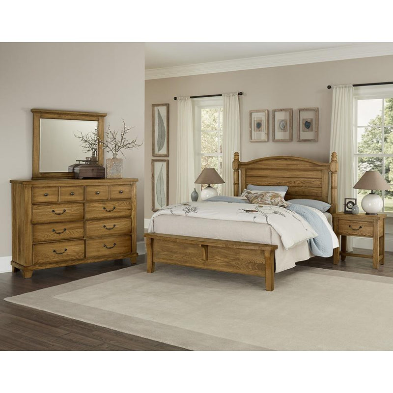 Vaughan-Bassett American Oak Landscape Dresser Mirror 425-447 IMAGE 3