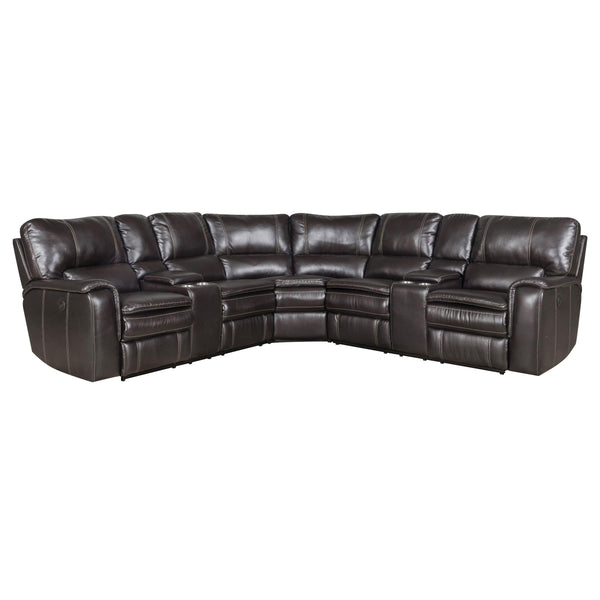 Lifestyle Belair Power Reclining Polyurethane 3 pc Sectional UJ069S-42L/UJ069S-W0X/UJ069S-42R IMAGE 1