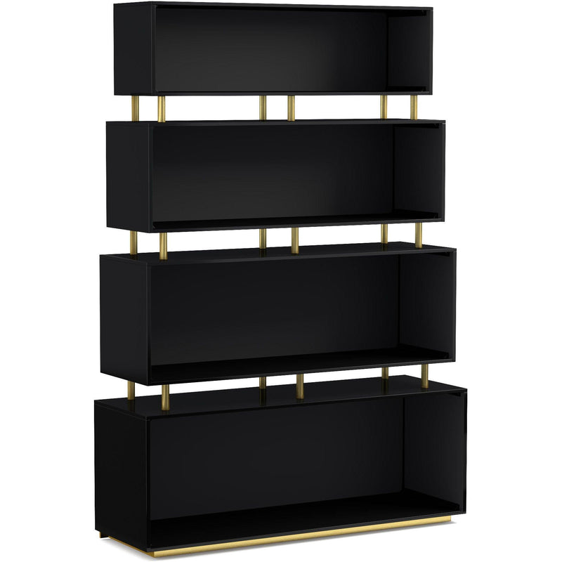 Hooker Furniture Bookcases 4-Shelf 1586-10446A- BLK3 IMAGE 1