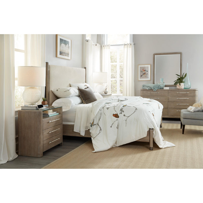 Hooker Furniture Affinity King Upholstered Panel Bed 6050-90966-GRY IMAGE 2