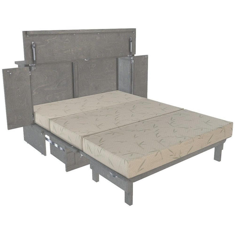 Cabinet Bed New Yorker Queen Cabinet Bed New Yorker Queen Cabinet Bed - Grey IMAGE 2