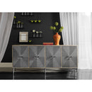 Hooker Furniture 638-85316-LTGY Melange Zola Four-Door Credenza IMAGE 5