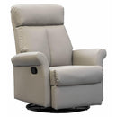 Elran Glider Rocker Leather Recliner Relaxon L0102-GL Glider Rocker Recliner (Cream) IMAGE 1