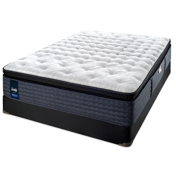 Sealy East Village Firm Euro Pillow Top Mattress Set (Twin) IMAGE 1