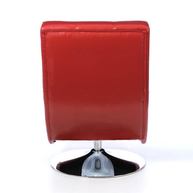 Furniture of America Trinidad Swivel Leather Look Accent Chair CM-AC6912R IMAGE 6