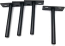 M MIMHOOY Floating Shelf Bracket 4" Deep Solid Steel Heavy Duty Blind Shelf Supports Hidden Brackets for Floating Wood Shelves 4 pcs