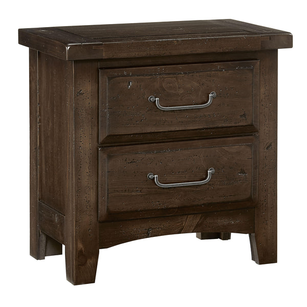 Vaughan-Bassett Sawmill 2-Drawer Nightstand 690-226 IMAGE 1