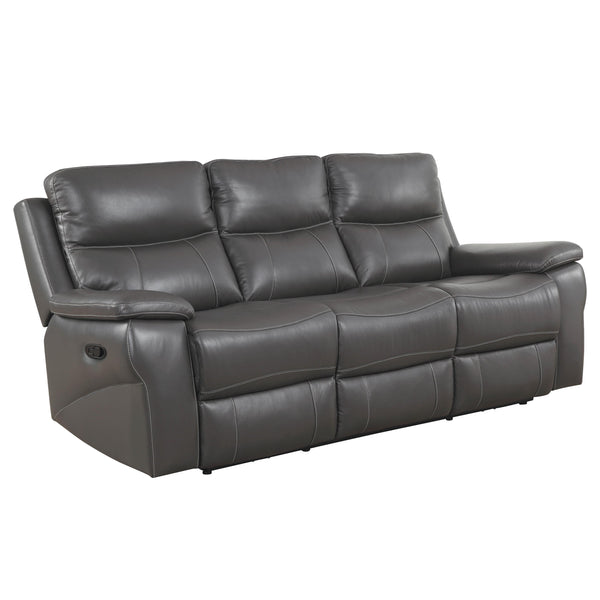 Furniture of America Lila Reclining Leather Look Sofa CM6540-SF IMAGE 1