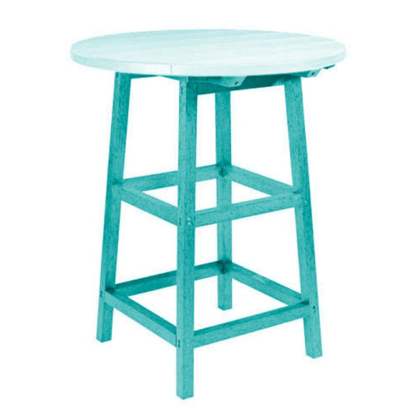 C.R. Plastic Products Generation TB03-09 40" Pub Table Legs - Turquoise IMAGE 1