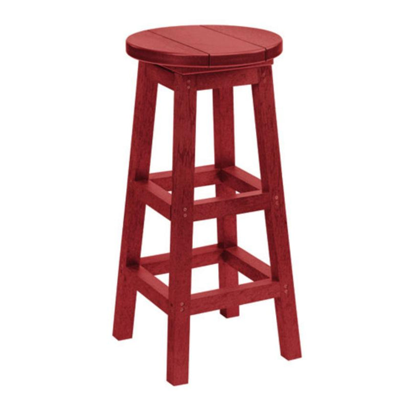 C.R. Plastic Products Generation C23-05 Swivel Bar Stool - Burgundy IMAGE 1