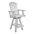 C.R. Plastic Products Generation C25-02 Swivel Pub Chair - White IMAGE 1