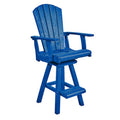 C.R. Plastic Products Generation C25-03 Swivel Pub Chair - Blue IMAGE 1