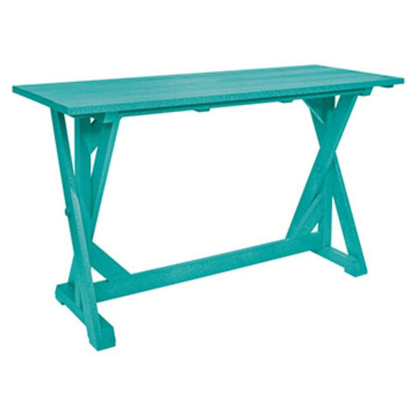 C.R. Plastic Products New Harvest T202-09 72" Bar Table - Turquoise IMAGE 1