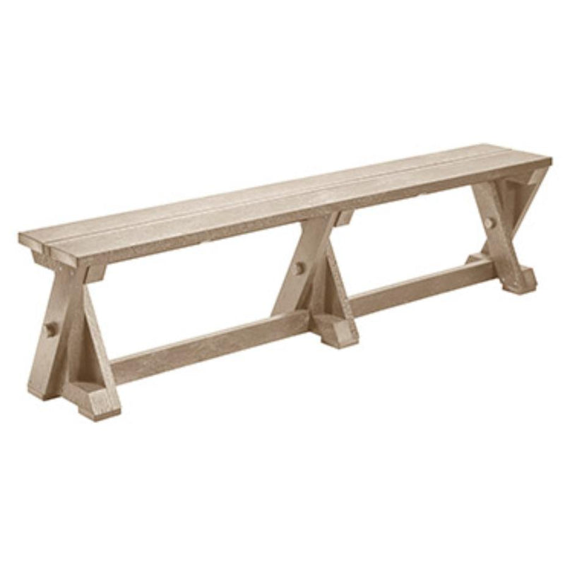 C.R. Plastic Products New Harvest B201-07 Dining Table Bench - Beige IMAGE 1