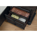  Mazin Furniture Begonia 3-Drawer Nightstand 1718GY-4 IMAGE 4