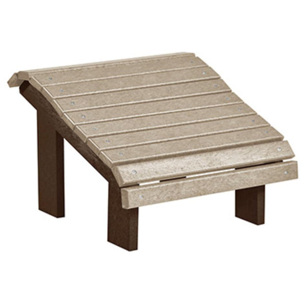 C.R. Plastic Products Generation F04-16-07 Footstool - Chocolate/Beige IMAGE 1