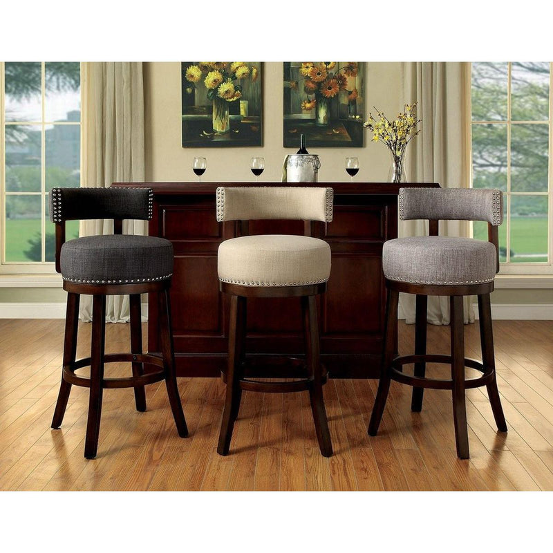 Furniture of America Linsey Pub Height Stool CM-BR6252BG-24-2PK IMAGE 4