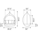  Zuo Martinique 703632 Beach Daybed - Brown & Beige IMAGE 10