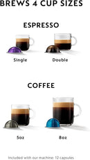 Nespresso® Vertuo Coffee and Espresso Machine by Breville, Matte Black