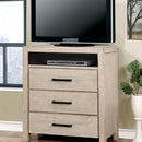 Furniture of America Strasburg 3-Drawer Media Chest CM7382WH-TV IMAGE 1