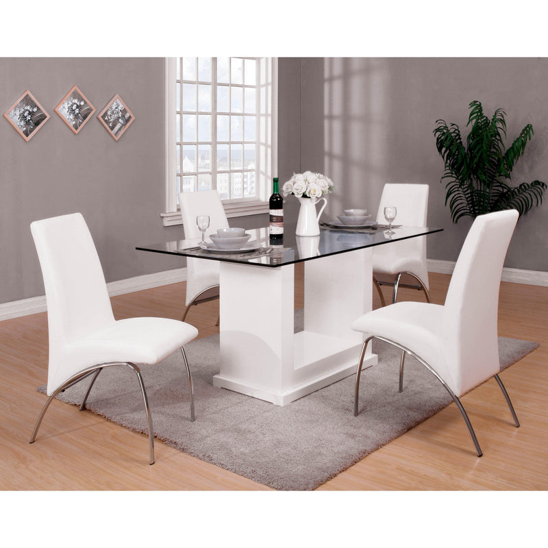 Furniture of America Eva Dining Table with Pedestal Base CM3917T-TABLE IMAGE 2