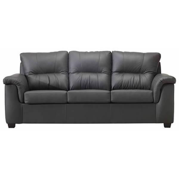 Aman Furniture Stationary Leather Sofa 4900 Leather Sofa IMAGE 1