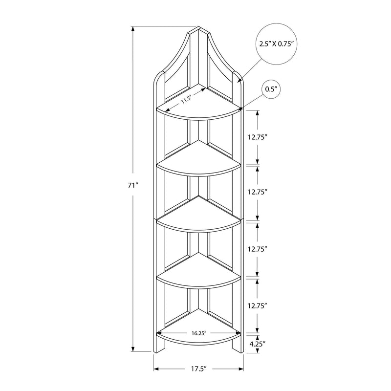 Monarch Bookcases 5+ Shelves I 2419 IMAGE 5