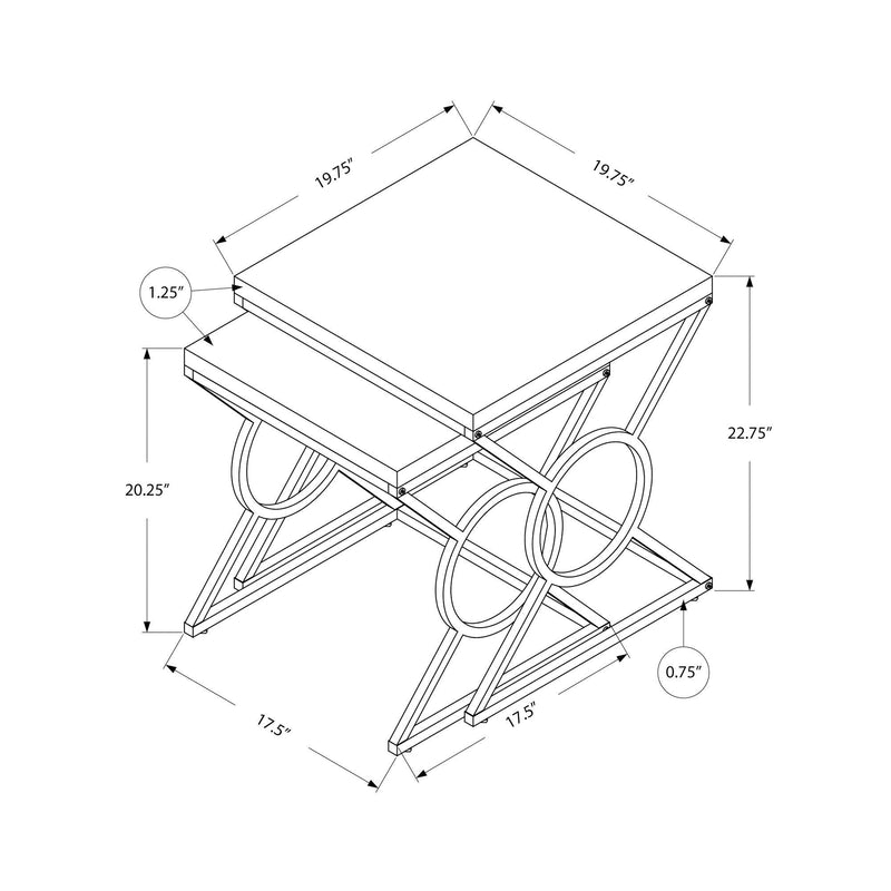 Monarch Nesting Table I 3401 IMAGE 5