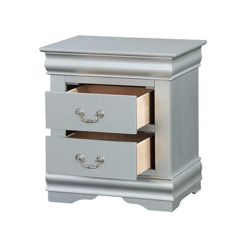 Acme Furniture Louis Philippe 2-Drawer Nightstand 26733 IMAGE 3