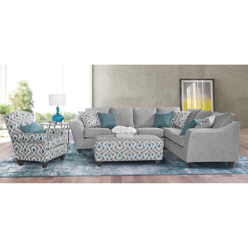 Minhas Furniture Caliber 1010 Fabric Ottoman NU1010-07 IMAGE 2