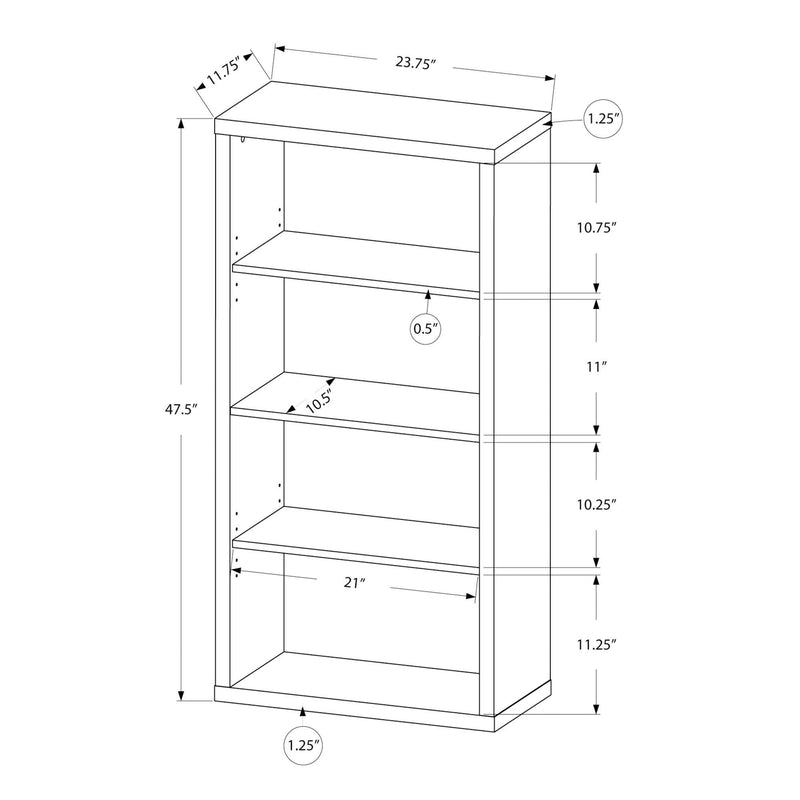 Monarch Bookcases 4-Shelf I 7404 IMAGE 10