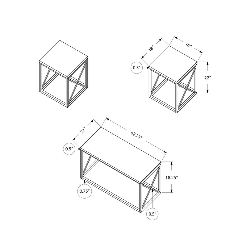 Monarch Occasional Table Sets I 7950P IMAGE 5