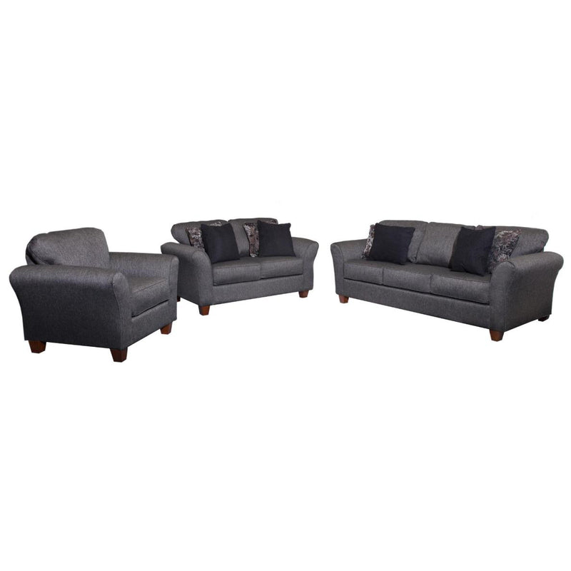 Minhas Furniture Stationary Fabric Loveseat AB1140-02 IMAGE 1