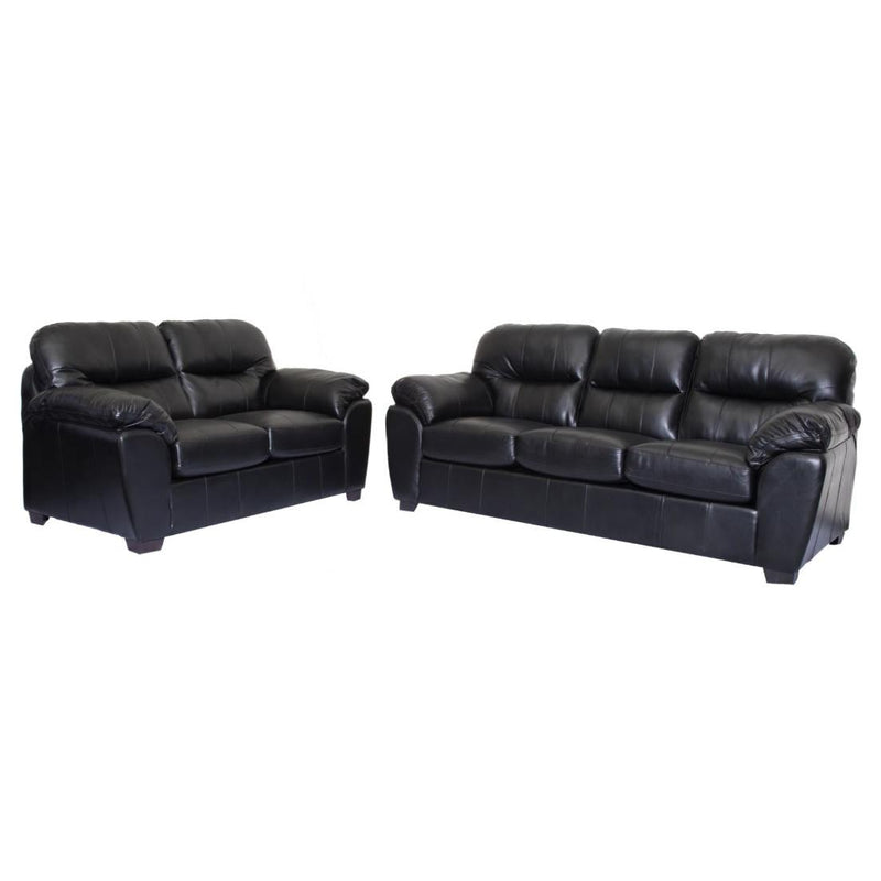 Minhas Furniture 1601 Stationary Leather Sofa AB1601-01 IMAGE 2