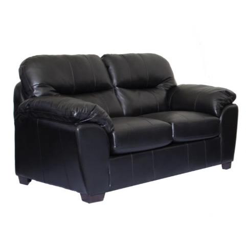 Minhas Furniture 1601 Stationary Leather Loveseat AB1601-02 IMAGE 1