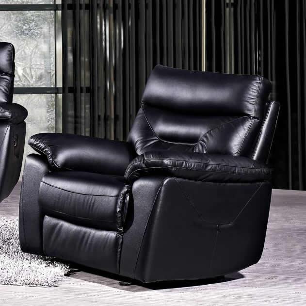 Minhas Furniture Athabasca Glider Leather Recliner ATHABASCA-BL-03 IMAGE 1