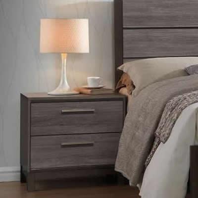 Minhas Furniture Langley 2-Drawer Nightstand LANGLEY-09 IMAGE 1