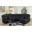 Minhas Furniture Bordeaux Reclining Leather Air 5 pc Sectional BORDEAUX-LABB-09 IMAGE 1