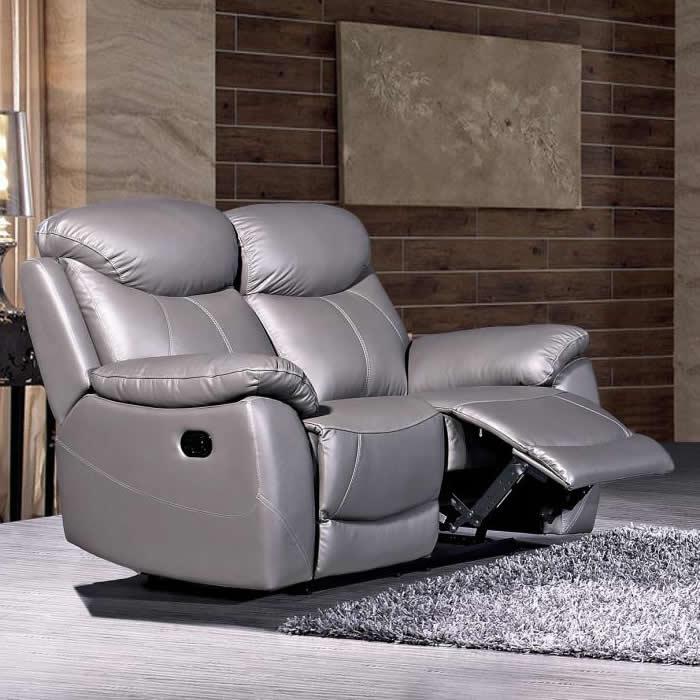 Minhas Furniture Camrose Reclining Leather Loveseat CAMROSE-02 IMAGE 1