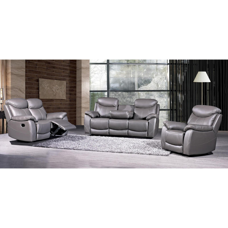 Minhas Furniture Camrose Reclining Leather Loveseat CAMROSE-02 IMAGE 2