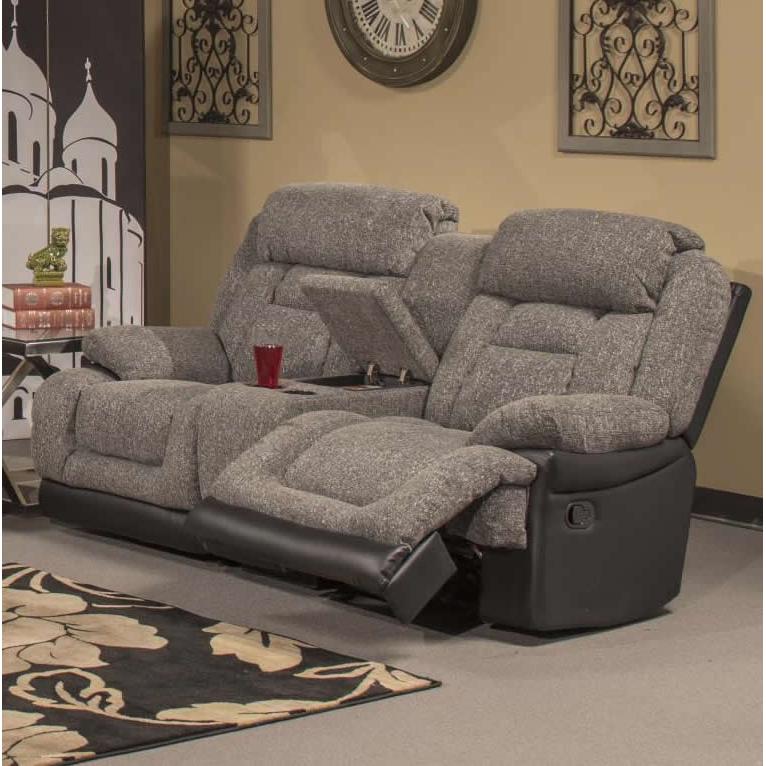 Minhas Furniture Canberra Reclining Fabric Loveseat CANBERRA-croc-02 IMAGE 1